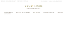 Tablet Screenshot of kamahomes.com